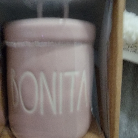 New Rae Dunn XS Canisters with Hola and Bonito "Hello Beautiful" on them! - Picture 2 of 5